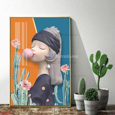 File ảnh gốc Tranh decor phủ gương hiện đại KF50263 không vỡ nét