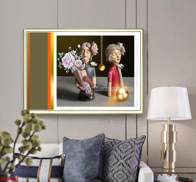 File tranh Tranh decor phủ gương hiện đại KF50281 (gốc) chủ đề trẻ em