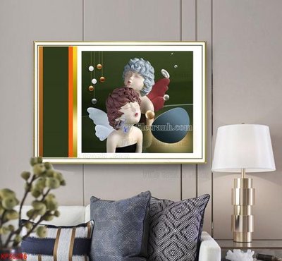 Tải file gốc Tranh decor phủ gương hiện đại KF50286 (bản PSD) chỉnh sửa được