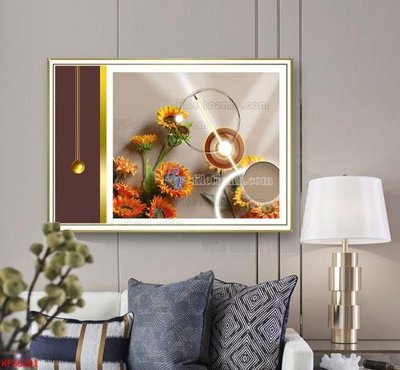 File tranh Tranh decor phủ gương hiện đại KF50291 (bản gốc) treo quán cafe