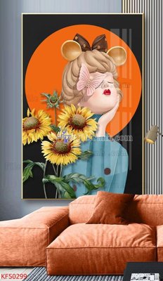 File tranh Tranh decor phủ gương hiện đại KF50299 (gốc) chủ đề tĩnh vật