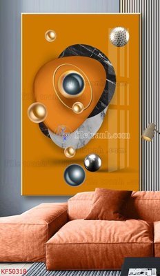 File gốc Tranh decor phủ gương hiện đại KF50318 (in lụa) tranh thuận buồm