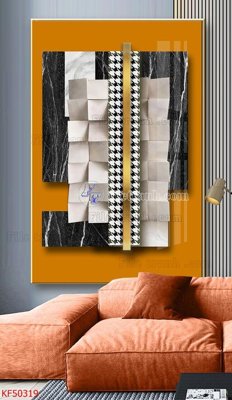 File in trần Tranh decor phủ gương hiện đại KF50319 (bản gốc) đại dương