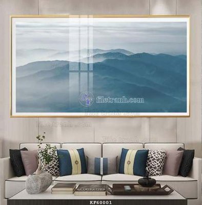 Ảnh gốc File tranh hiện đại pha lê gương KF60001 (nét căng) in mica