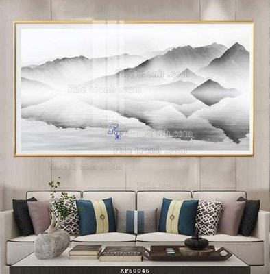 Ảnh gốc File tranh hiện đại pha lê gương KF60046 (độ nét cao) in mica