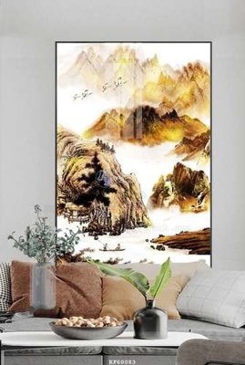 File gốc File tranh hiện đại pha lê gương KF60083 (ảnh chi tiết) để in lụa