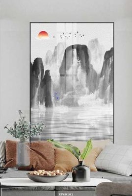 File gốc File tranh hiện đại pha lê gương KF60101 (trang trí) phòng làm việc