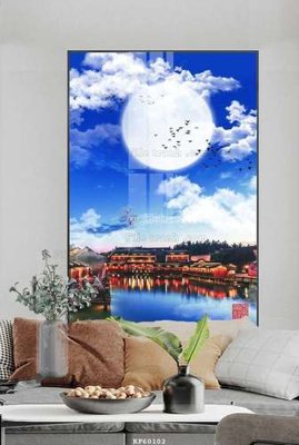 Download file tranh PSD File tranh hiện đại pha lê gương KF60102 để chỉnh sửa