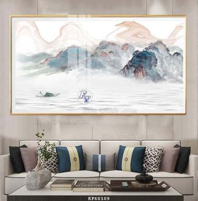 File tranh in trần 3D File tranh hiện đại pha lê gương KF60109 (ảnh gốc)