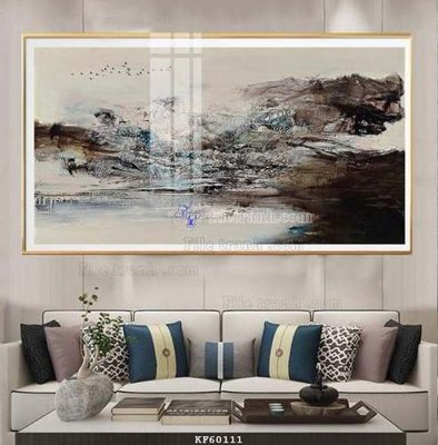 File tranh File tranh hiện đại pha lê gương KF60111 (file gốc) chủ đề phong thủy