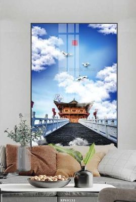 Tải file File tranh hiện đại pha lê gương KF60132 (PSD) cho in tranh 3D