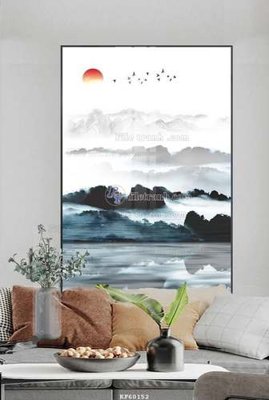 File PSD File tranh hiện đại pha lê gương KF60152 (bản gốc) đã tách nền