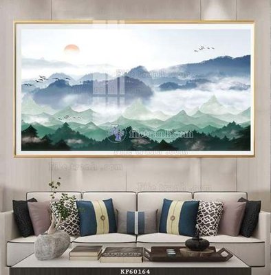File tranh File tranh hiện đại pha lê gương KF60164 (bản gốc) in lụa 3D