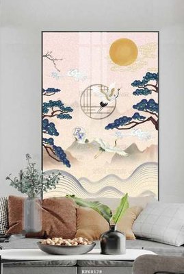 File in trần File tranh hiện đại pha lê gương KF60178 (file gốc) hoa văn 3D