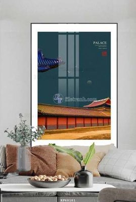 File tranh File tranh hiện đại pha lê gương KF60181 (gốc) chủ đề động vật