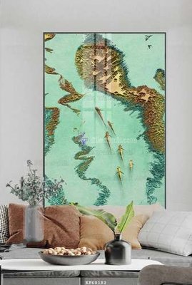 File PSD File tranh hiện đại pha lê gương KF60182 (gốc) nhiều lớp (multi-layer)