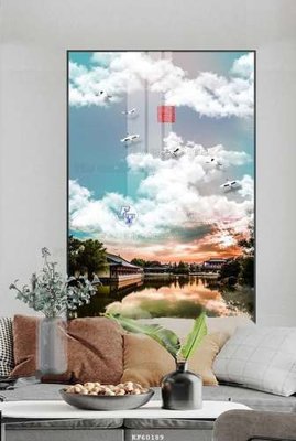 Ảnh gốc File tranh hiện đại pha lê gương KF60189 (nét căng) in mica