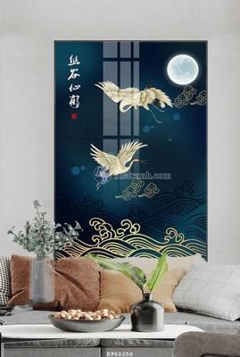 File ảnh File tranh hiện đại pha lê gương KF60250 (gốc) in decal dán tường