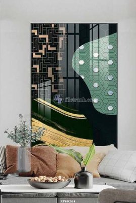 File in ấn cao cấp File tranh hiện đại pha lê gương KF60264 (file gốc)