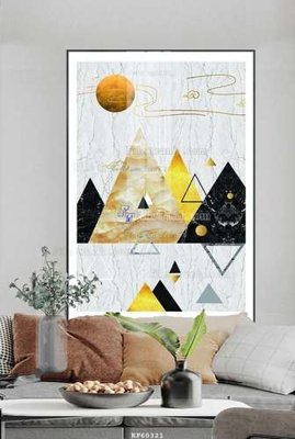 File tranh File tranh hiện đại pha lê gương KF60321 (bản gốc) trang trí văn phòng