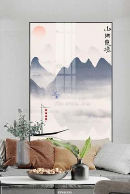 File tranh File tranh hiện đại pha lê gương KF60395 (file gốc) chủ đề phong thủy