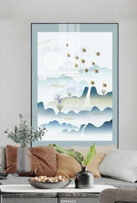 Download file ảnh gốc File tranh hiện đại pha lê gương KF60423 để in ấn