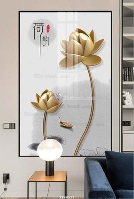 File gốc File tranh hiện đại pha lê gương KF60522 (bản quyền) cho in ấn