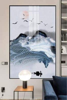 File PSD File tranh hiện đại pha lê gương KF60535 (bản gốc) cho nhà in