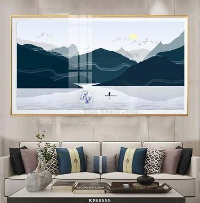 File in trần File tranh hiện đại pha lê gương KF60555 (bản gốc) bầu trời