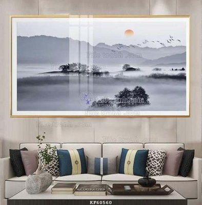 File in lụa File tranh hiện đại pha lê gương KF60560 (chất lượng cao) File tranh hiện đại pha lê gương KF60560