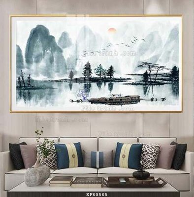 File in mica File tranh hiện đại pha lê gương KF60565 (ảnh gốc) đẹp