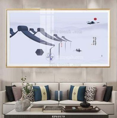 File tranh File tranh hiện đại pha lê gương KF60579 (bản gốc) treo tường