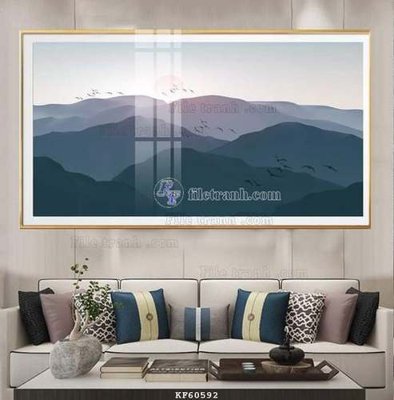 File tranh File tranh hiện đại pha lê gương KF60592 (ảnh gốc) độc quyền