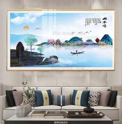 File gốc File tranh hiện đại pha lê gương KF60603 (chuẩn màu) cho in offset