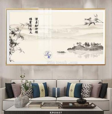 File tranh File tranh hiện đại pha lê gương KF60607 (file gốc) chuẩn màu in