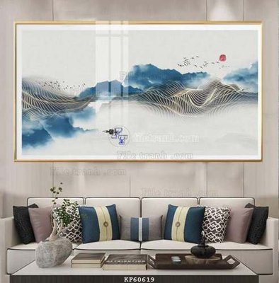 File tranh in tráng gương File tranh hiện đại pha lê gương KF60619 (siêu nét)