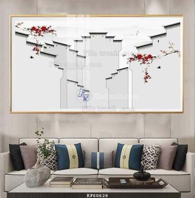 File ảnh File tranh hiện đại pha lê gương KF60628 (gốc) in decal dán tường