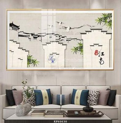 Hình ảnh file gốc File tranh hiện đại pha lê gương KF60630 cho in UV