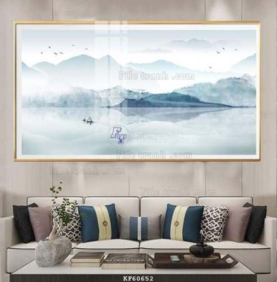 Cung cấp file tranh gốc File tranh hiện đại pha lê gương KF60652 độc quyền