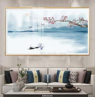 File PSD File tranh hiện đại pha lê gương KF60655 (gốc) tách lớp chi tiết