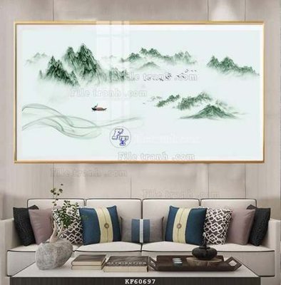 File gốc File tranh hiện đại pha lê gương KF60697 (in lụa) cao cấp