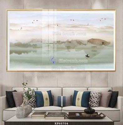 File tranh PSD File tranh hiện đại pha lê gương KF60704 chất lượng cao