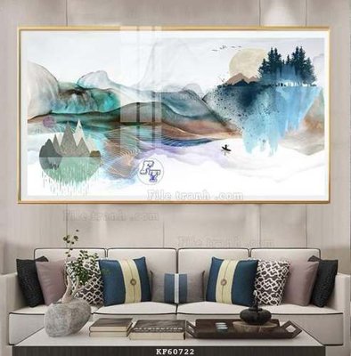 File tranh quảng cáo File tranh hiện đại pha lê gương KF60722 (download file gốc)