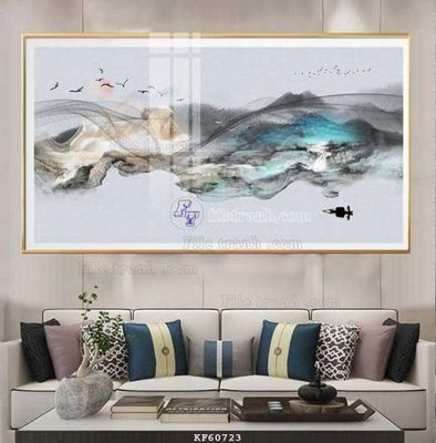 File ảnh File tranh hiện đại pha lê gương KF60723 (gốc) in poster