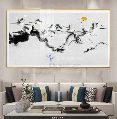 File in mica File tranh hiện đại pha lê gương KF60737 (bản gốc) siêu trong