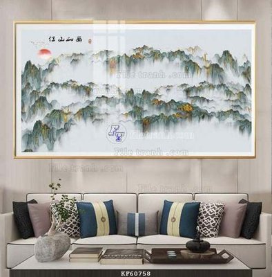 File gốc File tranh hiện đại pha lê gương KF60758 (chuẩn màu) cho in offset