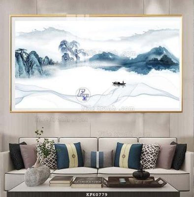 File gốc File tranh hiện đại pha lê gương KF60779 (in lụa) họa tiết 3D