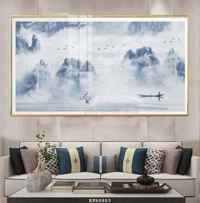 File tranh ảnh gốc File tranh hiện đại pha lê gương KF60803 dùng cho in khổ lớn