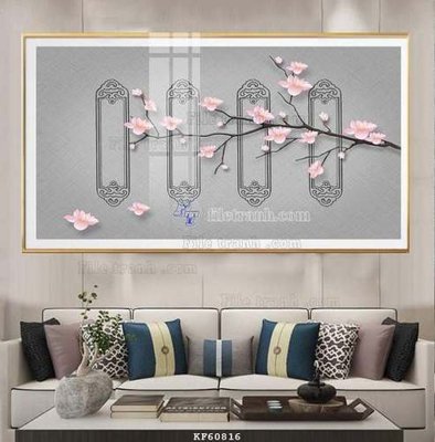 File gốc File tranh hiện đại pha lê gương KF60816 (phong cách) châu Âu