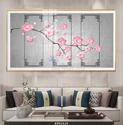 File gốc File tranh hiện đại pha lê gương KF60820 (PNG) không nền chất lượng